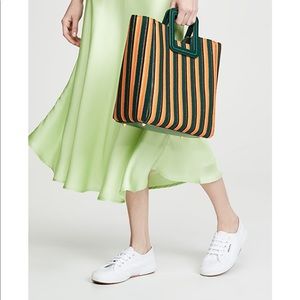NWT STAUD Shirley bag in terry stripe